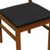 Cadeira Lyon Madeira Maciça Encosto Telinha Natural - Amêndoa Assento Estofado Linho Preto Textura