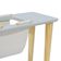 Mesa Lateral Twig 55,5x62x25cm Cinza-natural