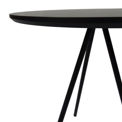 Mesa Lateral Redonda Trilegal ø420x530 Preto