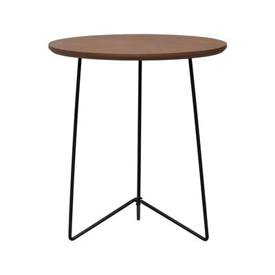 Mesa Lateral Gabi ø420x455 Preto-amêndoa