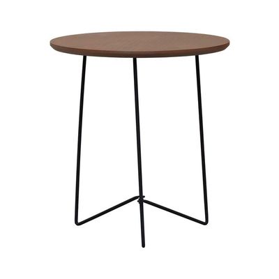 Mesa Lateral Gabi ø420x455 Preto-amêndoa