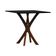 Mesa De Jantar Tiê Tampo Quadrado 80x80 Amêndoa-preto