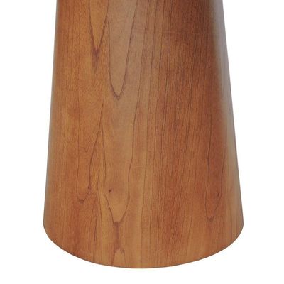 Mesa De Jantar Tampo Em Vidro Base Cone Laminado Cinamomo Amêndoa Tampo ø120 Branco-vidro Branco