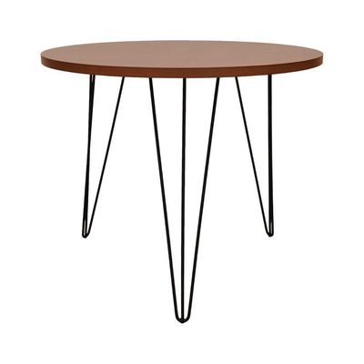 Mesa De Jantar Spectro Redonda ø900x750 - Preto Amêndoa