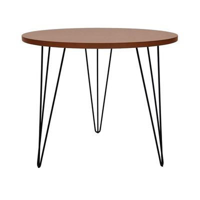 Mesa De Jantar Spectro Redonda ø900x750 - Preto Amêndoa