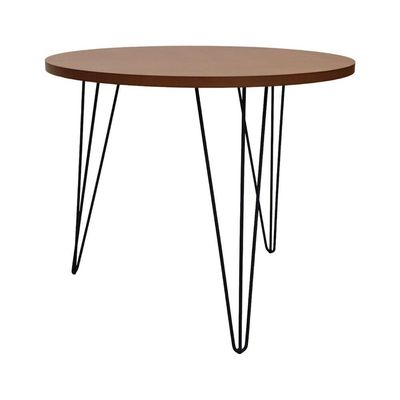 Mesa De Jantar Spectro Redonda ø900x750 - Preto Amêndoa