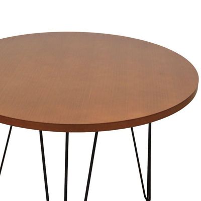 Mesa De Jantar Spectro Redonda ø900x750 - Preto Amêndoa