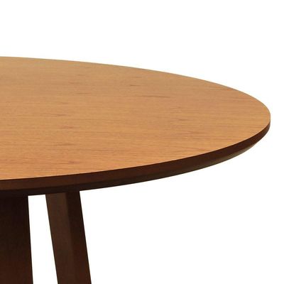 Mesa De Jantar Madri Madeira Maciça - Amêndoa Tampo 150 Laminado Envernizado Cinamomo