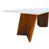 Mesa De Jantar Gus 200x100cm Tampo Mdf Laqueado Com Vidro - Amêndoa Off White