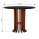 Mesa De Jantar Denver Tampo Redondo ø100 Amêndoa-preto