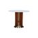 Mesa De Jantar Denver Tampo Redondo 120 Amêndoa-branco