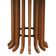 Mesa De Jantar Denver Amêndoa Tampo ø120 Mdf Com Vidro Tampo ø120 Mdf Preto-vidro Preto