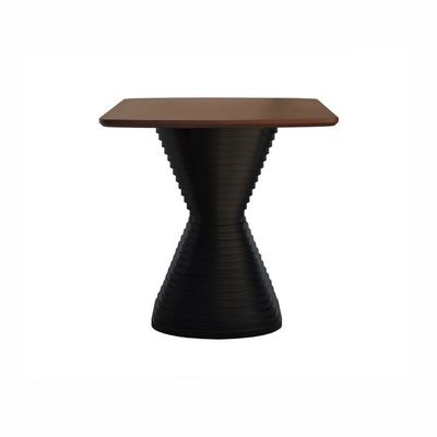 Mesa De Jantar Apollo Tampo Retangular 136x80cm Preto-amêndoa