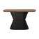 Mesa De Jantar Apollo Tampo Retangular 136x80cm Preto-amêndoa