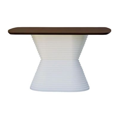 Mesa De Jantar Apollo Tampo Retangular 136x80cm Branco-amêndoa