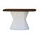 Mesa De Jantar Apollo Tampo Retangular 136x80cm Branco-amêndoa