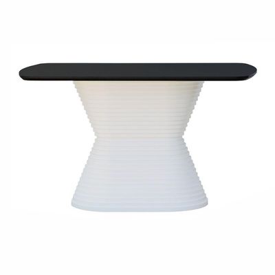Mesa De Jantar Apollo Tampo Retangular 136x80cm Branco-preto