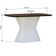 Mesa De Jantar Apollo Tampo Retangular 136x80cm Branco-amêndoa