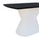 Mesa De Jantar Apollo Tampo Retangular 136x80cm Branco-preto