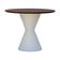 Mesa De Jantar Apollo Tampo Redondo ø100 Branco-amêndoa