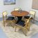 Mesa De Jantar Apollo Tampo Redondo 120 Preto-branco