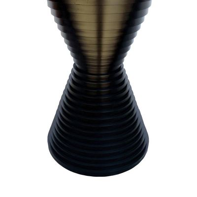 Mesa De Jantar Apollo Tampo Redondo 120 Preto-amêndoa