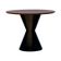 Mesa De Jantar Apollo Tampo Redondo 120 Preto-amêndoa
