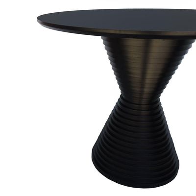 Mesa De Jantar Apollo Tampo Redondo 120 Preto
