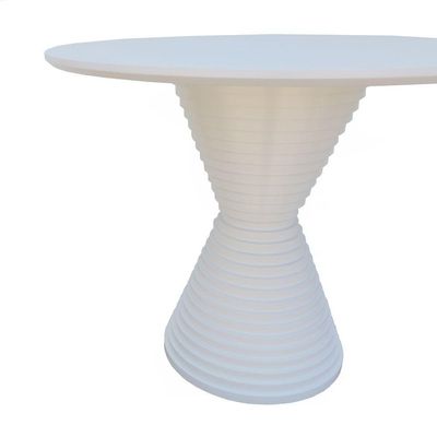Mesa De Jantar Apollo Tampo Redondo ø100 Branco