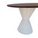 Mesa De Jantar Apollo Tampo Redondo 120 Branco-amêndoa