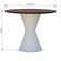 Mesa De Jantar Apollo Tampo Redondo 120 Branco-amêndoa