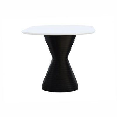 Mesa De Jantar Apollo Tampo Oblongo 180x90cm Preto-branco