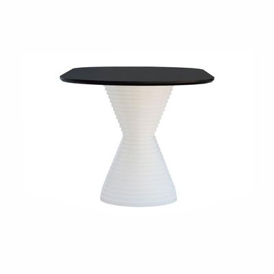 Mesa De Jantar Apollo Tampo Oblongo 180x90cm Branco-preto