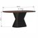 Mesa De Jantar Apollo Tampo Oblongo 180x90cm Preto-amêndoa