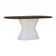 Mesa De Jantar Apollo Tampo Oblongo 180x90cm Branco-amêndoa