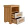 Mesa De Cabeceira 2 Gavetas Tóquio 100% Mdf - Casa Chick Cinamomo/off White