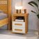Mesa De Cabeceira 2 Gavetas Tóquio 100% Mdf - Casa Chick Cinamomo/off White