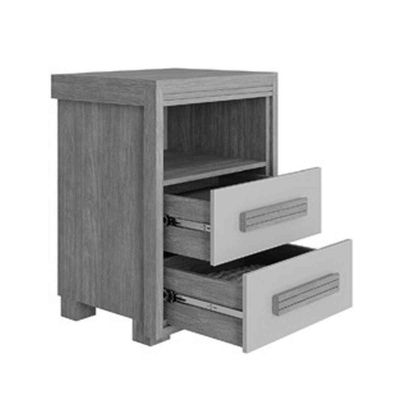 Mesa De Cabeceira 2 Gavetas Tóquio 100% Mdf - Casa Chick Branco