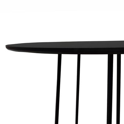 Mesa Alta Bistrô Gabi Metal Redondo - Preto