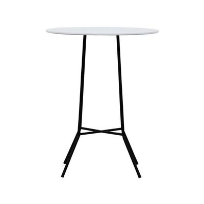 Mesa Alta Bistrô Gabi Metal Redondo - Branco
