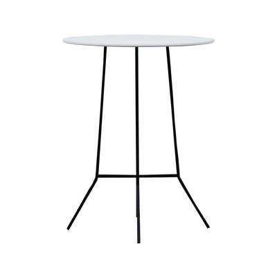 Mesa Alta Bistrô Gabi Metal Redondo - Branco
