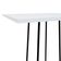 Mesa Alta Bistrô Gabi Metal Quadrado - Branco