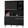 Kit De Cozinha Aline 6 Portas E 1 Gaveta Preto