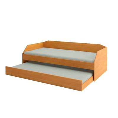 Bicama Solteiro Duo Com Cama Auxiliar Em Mdf Premium Nature - Cor: Bege