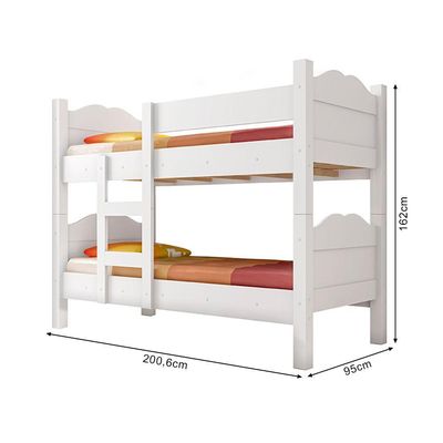 Beliche Multifuncional Que Vira 2 Camas Madrid Com Grades De Proteção - Branco - Cor: Branco