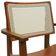 Banqueta Alta Bistrô Gus C- Braços - Amêndoa Madeira