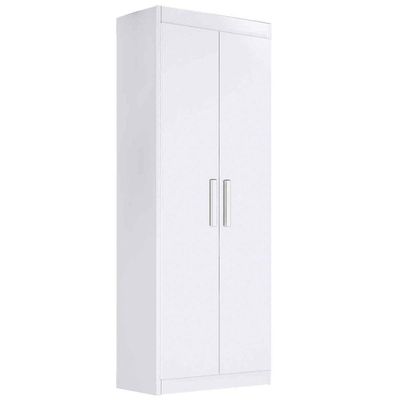 Armário Multiuso 2 Portas 4 Prateleiras Branco