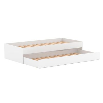 Bicama Solteiro Mdf Branco Sem Cabeceira Mobilistore