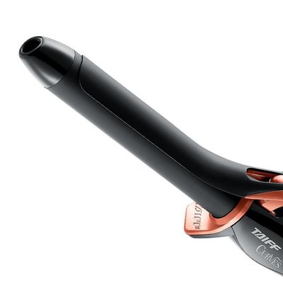 Modelador De Cachos Taiff Curves 25mm Bivolt Preto E Cobre Bivolt