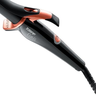 Modelador De Cachos Taiff Curves 25mm Bivolt Preto E Cobre Bivolt
